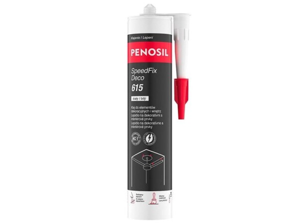 Lepidlo na dekorativní a interiérové prvky PENOSIL 615 bílé 280ml