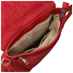 Trendy dámská koženková crossbody kabelka Relinda, červená