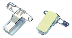 Eurosupplies Klips samolepící s krokodýlkem / Klips / 30x11 mm / 100 ks (LAMDICLIPEPINGL)