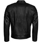 Pánská Kožená Bunda Black Classic Brixton Černá Velikost: S