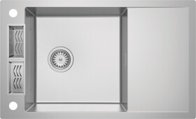 DEANTE - Magnetic steel nerezový dřez, 1-miska s odkapávačem ZRM_0113