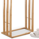 Stojan na ručníky, masiv, hnědá, DR-039