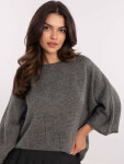 Jumper DHJ SW 9314.04P tmavě šedý jedna velikost