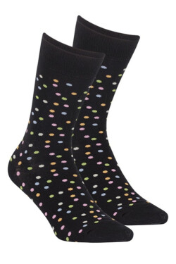 Vzorované pánské ponožky PERFECT MAN-CASUAL černá 39/41