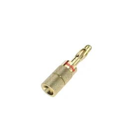 Hama banánkový adaptér pro reproduktory / Audio adaptér / pozlacený / šroubovatelný / sada 4 ks