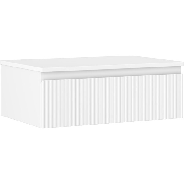 MEXEN/S - Rivel koupelnová skříňka pod umyvadlo 70 cm s deskou, 1 šuplík, reliéf , bílá mat 91A20-07023-1-BFC01