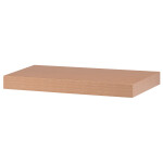 Polička nástěnná 40 cm, MDF, 3D dekor přírodní buk, baleno v ochranné fólii