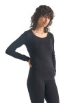 Dámské merino triko dlouhý rukáv ICEBREAKER Wmns 200 Oasis LS Scoop, Black velikost: M