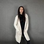 HOSH Jednobarevný kardigan BELLA Barva: Šedá