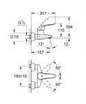 GROHE - Euroeco Special Páková umyvadlová baterie, chrom 32776000