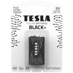 TESLA BLACK+ alkalická baterie 9V 1ks / 6LR61 / blister               (14090120)