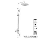 Mereo Dita vanová baterie s talířovou kulatou slim sprchou ø 300 mm, nerez CBE60101SCD3
