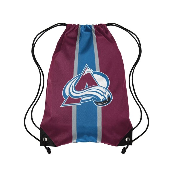Vak Colorado Avalanche NHL FOCO Team Stripe Drawstring Backpack