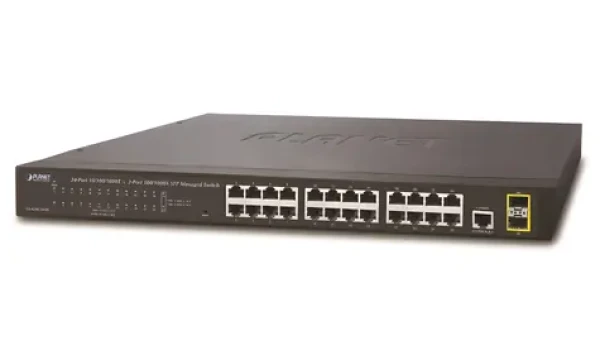Planet GS-4210-24T2S / Switch / L2 / 24x 1Gb RJ-45 / 2x 1Gb SFP / QoS / Fanless (GS-4210-24T2S)