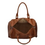 Stylová koženková cestovní taška Maribe, hnědá