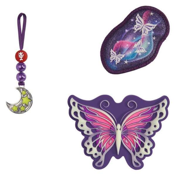 Doplňková sada obrázků MAGIC MAGS GLOW, Buttefly Night Ina, pro aktovky a batohy
