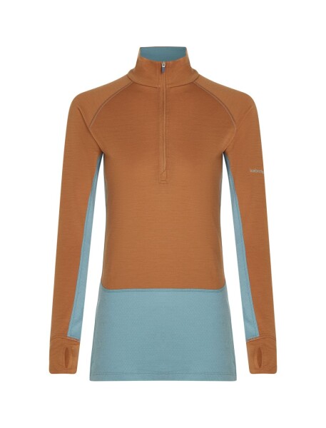 ICEBREAKER Women 200 ZoneKnit LS Half Zip, Hydro/Trail/Cb (vzorek) velikost: S