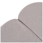 PLUSH NEST PLUSH NEST Dětská hrací podložka Nadýchaný květ – šedý beránek