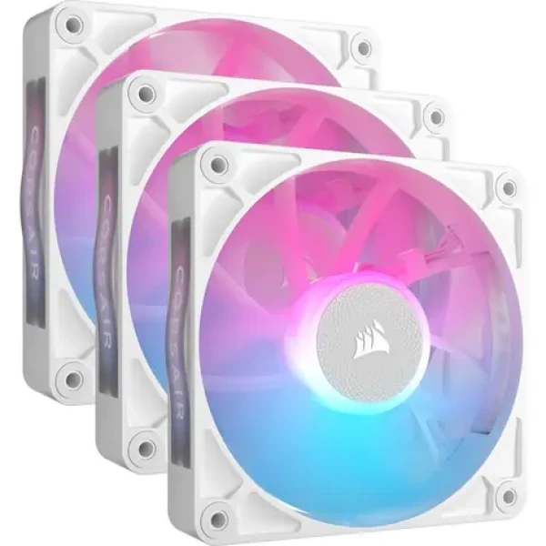 Corsair iCUE LINK RX120 RGB Triple 3ks bílá / 120mm / Magnetic Dome Bearing / 2100 RPM / 73.5 CFM / 4-Pin (CO-9051022-WW)