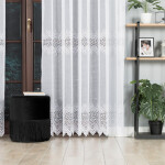 Žakárová záclona VIOLETTA balkonové dveře 200 x 250 cm