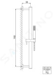 STEINBERG - 100 Set sprchové hlavice, tyče a hadice, bílá 100 1601 W