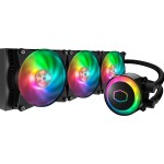 CoolerMaster MasterLiquid 360R RGB / 3x120mm / 30 dBA @ 2000 RPM / 394 x 119 x 27.2 mm / 4 pin PWM (MLX-D36M-A20PC-R1)