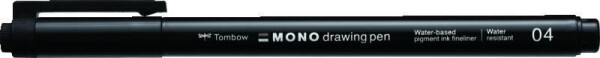 Tombow Fineliner MONO drawing pen - hrot 04 černá