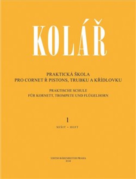 KN Praktická škola pro cornet a pistons, trubku a křídlovku 1