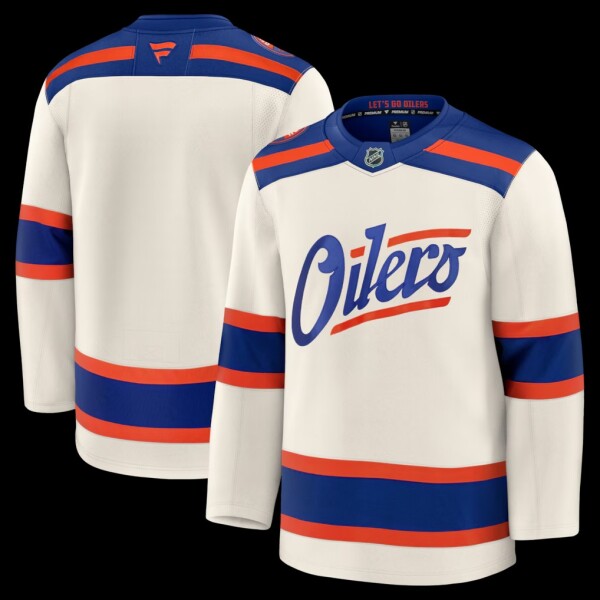 Fanatics Pánský dres Edmonton Oilers NHL Premium Alternate Jersey Velikost: 46 (S)