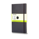 Zápisník Moleskine - měkké desky, L, čistý - černý