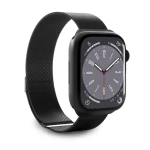 Puro Milanese černá / Řemínek pro Apple Watch / 42/44/45/49 mm (PUMILAW44BLK)