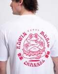 Tričko Edwin Music Channel TS White/Red garment