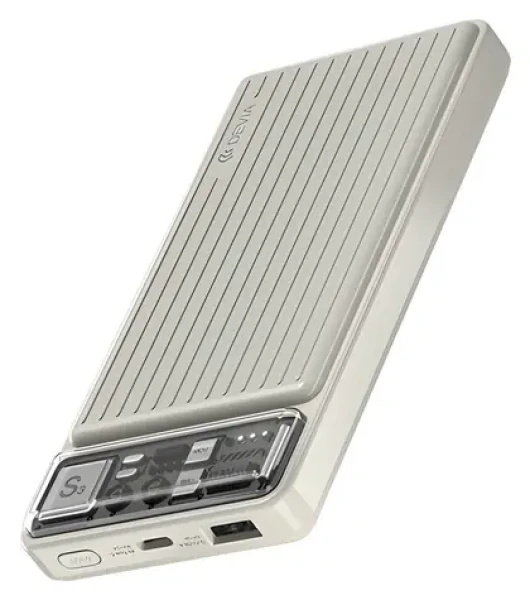 Devia Smart Series 10000mAh slonová kost / Powerbanka / 12W (6938595386565)