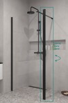 BESCO - Boční otočný panel ECO-N BLACK - Pevná stěna - 30 BCEXON30BC