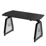 ULTRADESK Booster černá / Herní stůl / 136 x 70 x 75 cm / LED osvětlení (UDESK-BO-BA/BB)