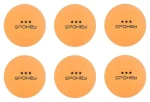 Spokey SPECIAL oranžová / Míček na pingpong / 3 hvězdičky / 6 ks (5907640818772)