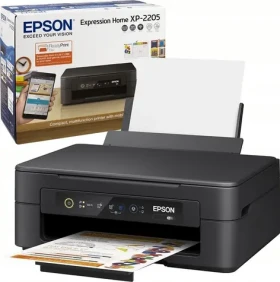 Epson Expression Home XP-2205 černá / Barevná inkoustová multifunkce / A4 / 5760x1440 dpi / 8/4 str./min / USB / Wi-Fi (C11CK67404)