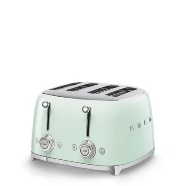 Smeg TSF03PGEU zelená / Topinkovač / 2000 W / 4 sloty / 4 topinky / 6 stupňů opečení (TSF03PGEU)