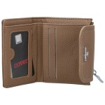 Trendy dámská mini koženková peněženka Coveri Bobbi, tmavě béžová