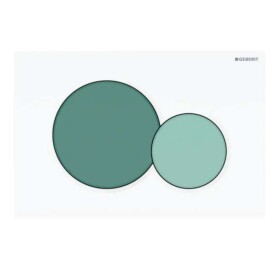 GEBERIT - Sigma01 Ovládání splachování, zelená/bílá 115.770.79.5