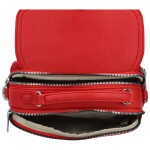 Trendy dámská koženková crossbody kabelka Badamia, červená