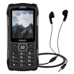 EVOLVEO StrongPhone H1, vodotěsný odolný Dual SIM telefon, černo-šedý