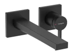 Hansgrohe Tecturis E - Umyvadlová baterie pod omítku | s výpustí | 2-otvorová instalace | EcoSmart | matná černá (73051670)