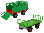 Mamido Traktor se dvěma přívěsy a efekty zelený