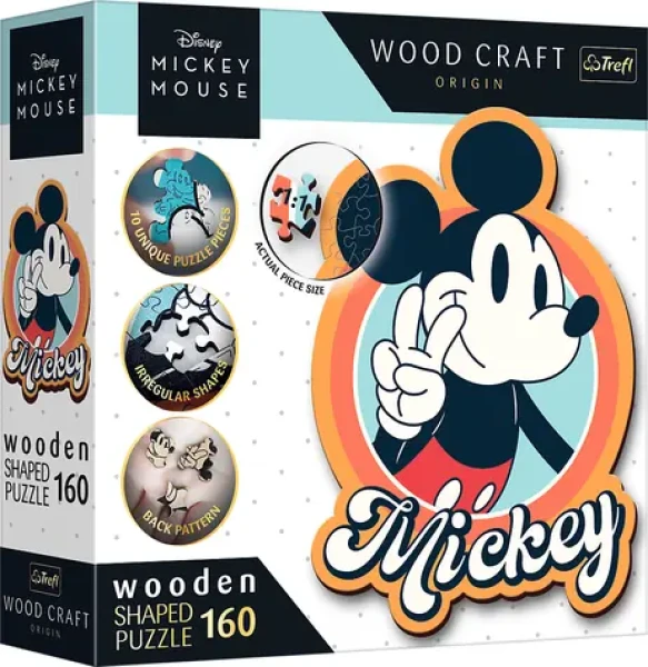 Trefl Wood Craft Origin - Puzzle - Mickey Mouse Retro