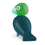 Kay Bojesen Dřevěný ptáček Birk Year Bird – limitovaná edice 2026, modrá barva, zelená barva, dřevo