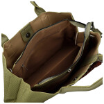 Módní dámská koženková kabelka do ruky Beatis, světle zelená