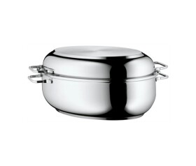 WMF - Oválný pekáč s poklicí 2v1, rozměry 41x28,5 x18 cm, nerezová ocel