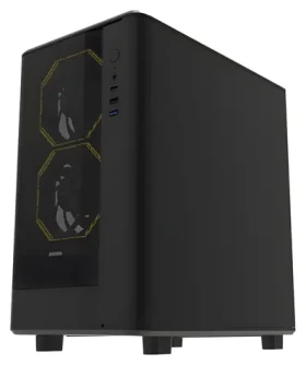DarkFlash DB330M Mesh černá / mATX / bez ventilátorů / 3x USB-A / průhledná bočnice / bez zdroje (DB330M Mesh Black)