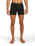 Pánské merino boxerky ICEBREAKER Mens 150 Anatomica Boxers Ski Day, Black/Peridot/Aop velikost: L